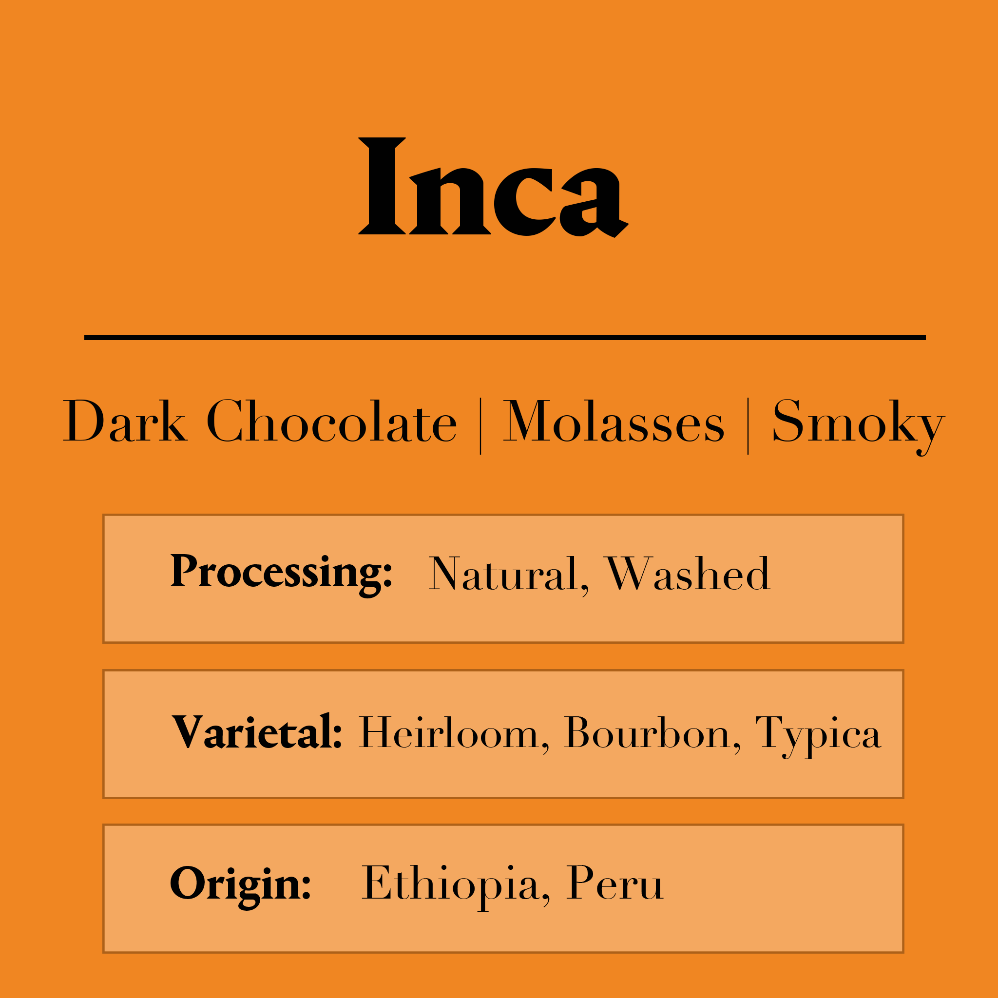 Inca - 5 Lb • Tern Coffee & Tea